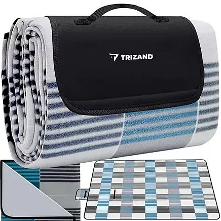 Pludmales Dārza Piknika Saliekams Paklājs Sega, 200x200 cm