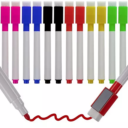 Dry erase markers - set of 12 Maaleo 21646