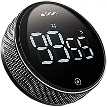 Магнитный LCD-LED цифровой таймер с секундомером - универсальный таймер для приготовления пищи, спорта, работы и многого другого - компактный легкий дизайн