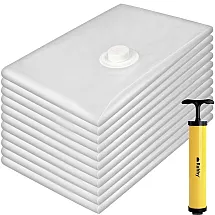 Vakuuma maisi drēbēm 50x70 cm, 10 gab. komplekts ar sūkni Ruhhy 21946