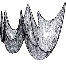 Liels dekoratīvs zirnekļa tīkls Helovīnam 198x76 cm Malatec 22003