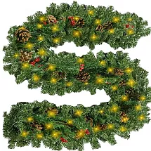 Ziemassvētku egļu virtene ar LED lampiņām 2,7 m Ruhhy 22322