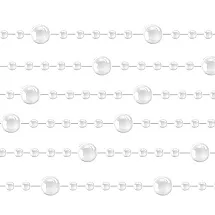 Ziemassvētku pērļu virtene eglītei 5m Ruhhy 22499