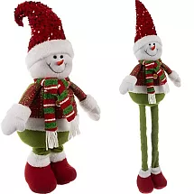 Teleskopisks Ziemassvētku sniegavīrs Ruhhy 22331, 95 cm