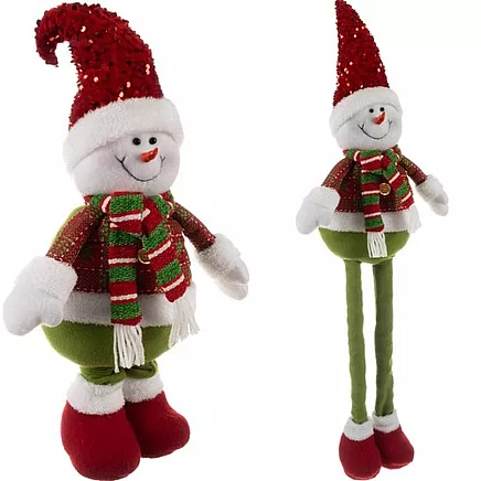 Teleskopisks Ziemassvētku sniegavīrs Ruhhy 22331, 95 cm