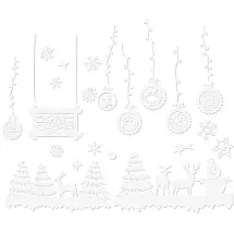 Ziemassvētku logu uzlīmes Ruhhy 22253