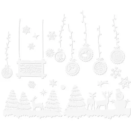 Christmas window stickers Ruhhy 22253