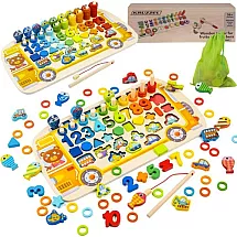 Koka Puzle - Šķirotājs 6In1 Kruzzel 22636