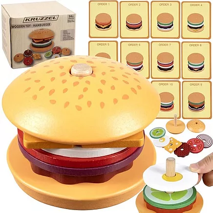 Kruzzel 22673 Koka Rotaļu Burgers