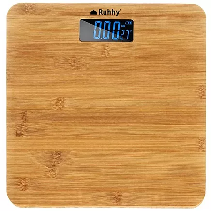 LCD bathroom scale - wooden Ruhhy 22522