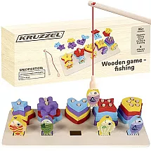 Koka formu šķirotājs ar makšķerēšanas spēli Kruzzel 22565