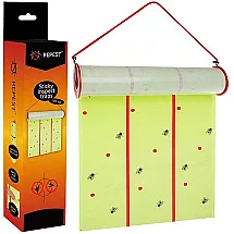 Промышленный клейкий рулон для ловли насекомых - 10 метров, нетоксичный, без запаха - идеально подходит для домов, ферм, теплиц и коммерческих помещений