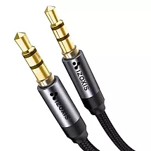 AUX Audio Vads 3.5mm ar Apzeltītiem Savienotājiem 175cm
