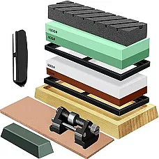 Sharpener for Kitchen Knives Chisels Water Stone Sharpening Stone + Strap RUHHY 23763