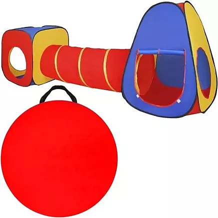 Kruzzel 23871 Bērnu spēļu telts 3in1 ar tuneli