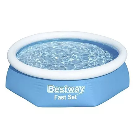 Bestway 57448 piepūšamais baseins ar gredzenu 244 x 61 cm, zils