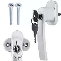 Logu rokturis ar slēdzeni 23438, Balts