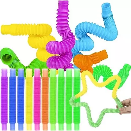 Sensorās Pop Tubes caurules Kruzzel, 10 gab. komplekts 19739