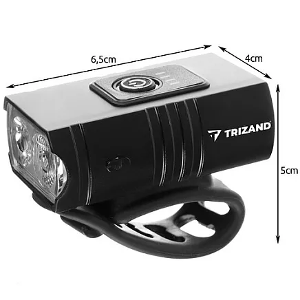 4T6 USB velosipēda priekšējais un aizmugurējais lukturis ar iebūvētu akumulatoru