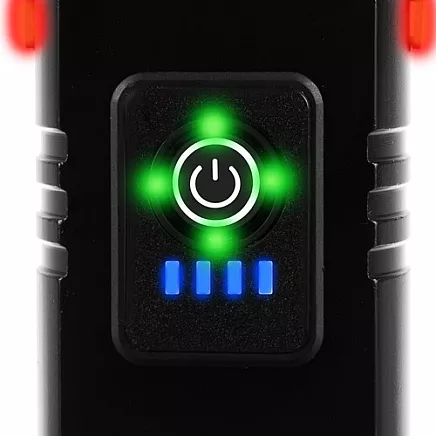 4T6 USB velosipēda priekšējais un aizmugurējais lukturis ar iebūvētu akumulatoru