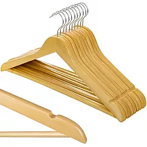 Koka drēbju pakaramie 10 gab. komplekts Ruhhy 24492