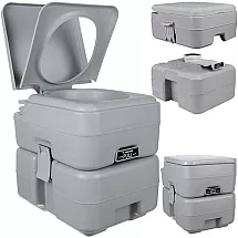 Pārvietojamā moduļu tūristu tualete Trizand 24498 ar 20l atkritumu tvertni, 12l ūdens tvertni.