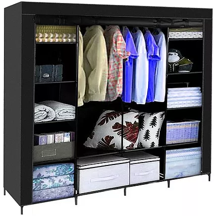Folding fabric wardrobe 170x170cm Ruhhy 23740