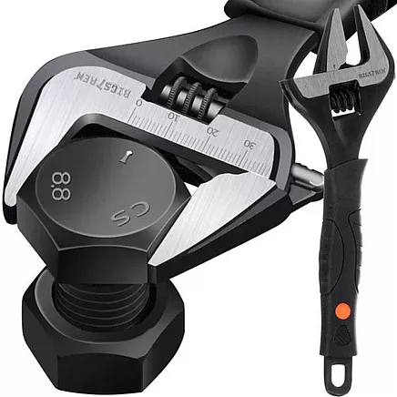 Regulējamā uzgriežņu atslēga Bigstreen 24283, 0-35 mm