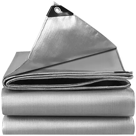 Izturīga ūdensnecaurlaidīga plandeka 3x4m Gardlov 24652, sudraba
