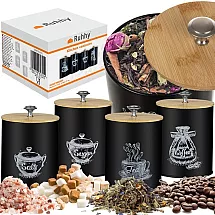 Virtuves produktu konteineru komplekts, 4 gab.