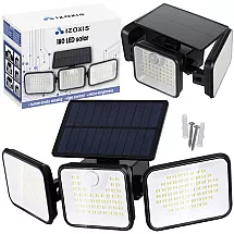 Solārā āra lampa 180 LED ar kustības sensoru Izoxis 24889