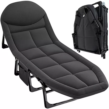 Saliekamā kempinga gulta Trizand 25380 ar matraci, līdz 150 kg