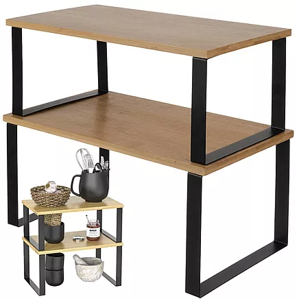 Bambusa virtuves plaukts - 2 gab. Ruhhy 25661