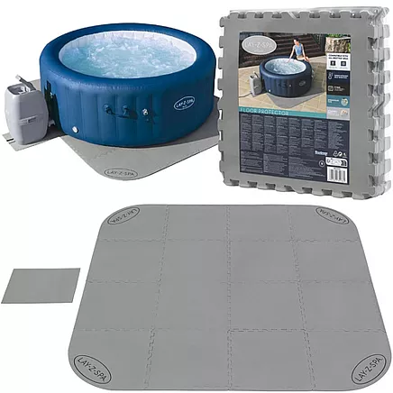 Bestway 60334 putu paklājiņš baseinam / SPA, 50x50 cm, 16 gab., pelēks