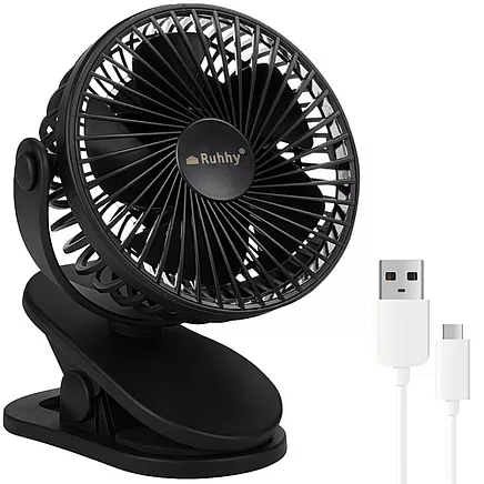 Black cordless fan Ruhhy 25567
