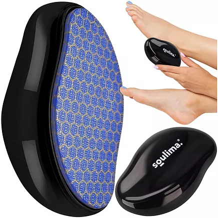 Kristāla pēdu vīle ar nano stiklu, 3D Soulima 25745, melna