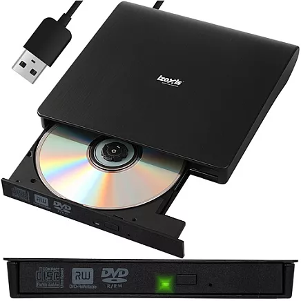 Ārējais CD DVD diskdzinis un rakstītājs Izoxis 26083, USB 3.0