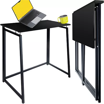 Black folding wooden desk Ruhhy 26117