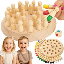 Memory chess - wooden Kruzzel 26251