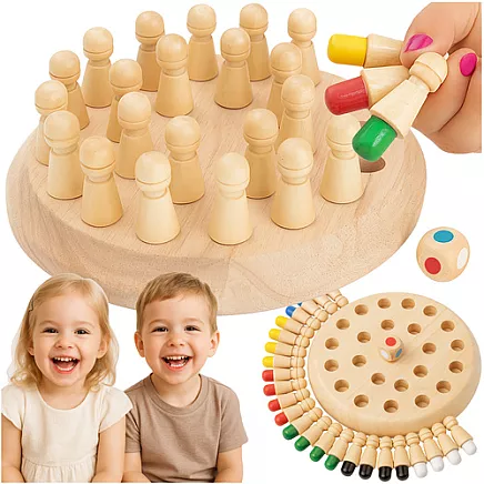Memory chess - wooden Kruzzel 26251