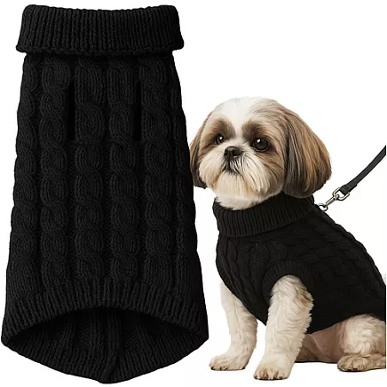 Dog/cat clothes size L black Purlov 26218