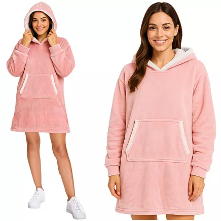 XXL sweatshirt - pink blanket Ruhhy 26144