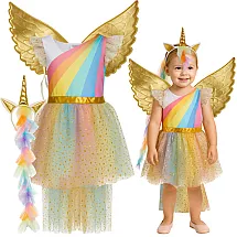 3-piece unicorn costume 110-116cm Kruzzel 26676