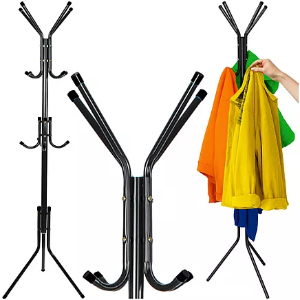 Standing coat rack 170cm - black Ruhhy 26362