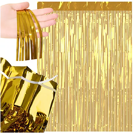 Decorative curtain 2x1m gold Ruhhy 26173