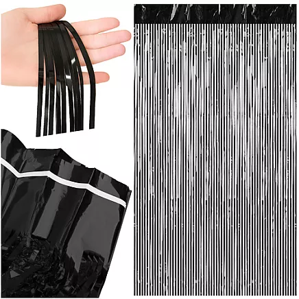 Decorative curtain 2x1m black Ruhhy 26172