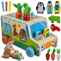 Kruzzel izglītojošs koka šķirotājs daudzkrāsains