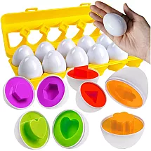 Attīstošais olu šķirotājs 12 gab., Montesori formu puzle 26653