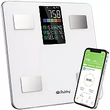 Viedie analītiskie svari Ruhhy 20676 ar ķermeņa analīzi, balti