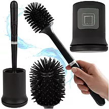 Silicone bathroom brush black Ruhhy 25882